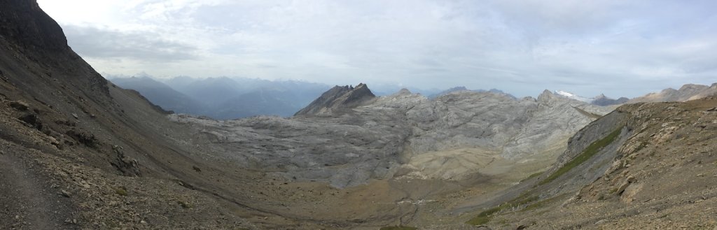 Pas de Maimbré, La Selle, Cabane des Audannes, Serin, Anzère (27.08.2017)