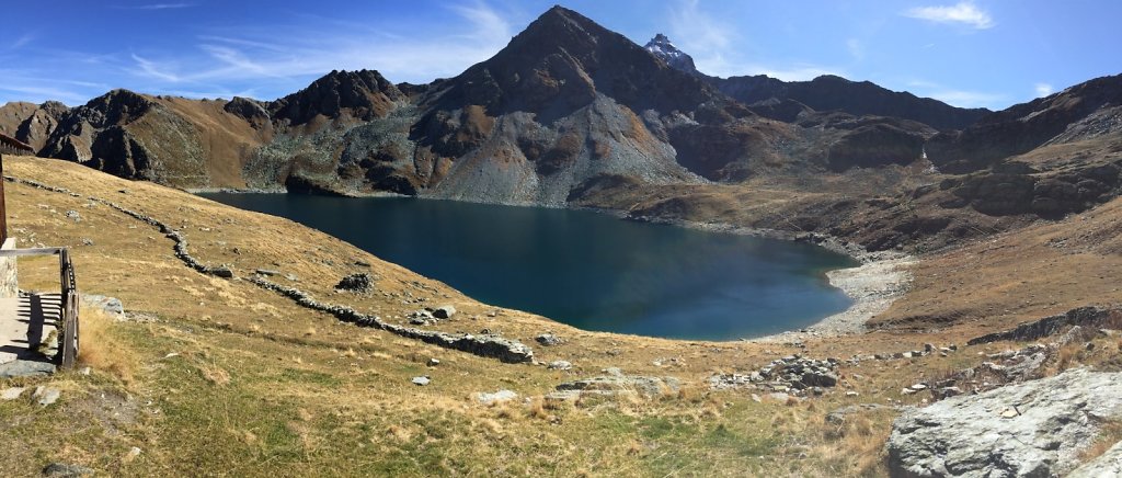 Chandolin, Pas de l'Illsee, Waschsee, Illsee, Lac noir, Illpass, La Grande Remointse, Chandolin (07.10.2017)