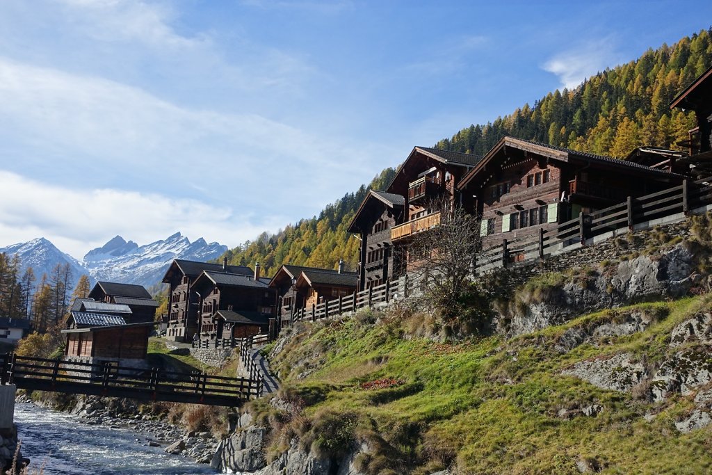 Blatten, Tellialp, Schwarzsee, Fafleralp, Eisten (28.10.2017)