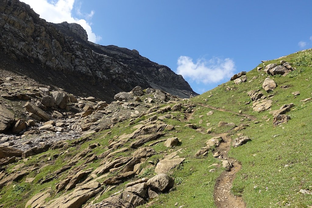 Les Rousses, Zeuzier, Lac de Ténéhé, Col des Eaux Froides, Cabane des Audannes (22.08.2018)