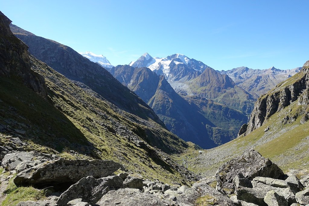 Fionnay, Ecurie du Crêt, Col de Sarshlau, Le Dâ, Col du Bec d'Aigle, Louvie (26.09.2018)