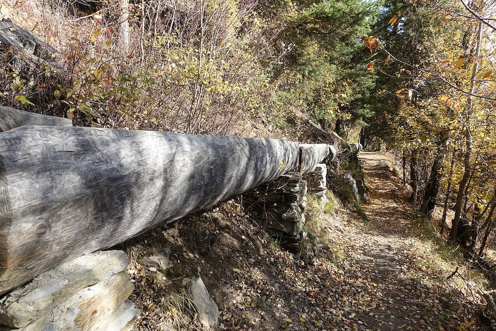 Rampe sud du Lötschberg: Hohtenn à Ausserberg (10.11.2018)