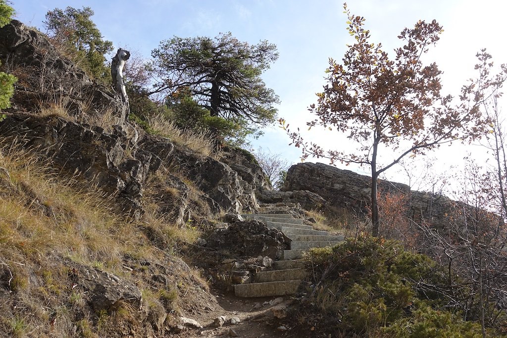 Rampe sud du Lötschberg: Hohtenn à Ausserberg (10.11.2018)