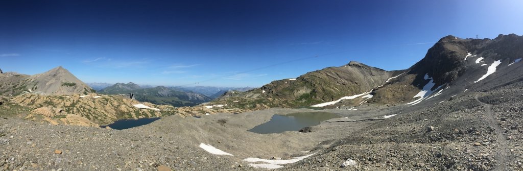 Barrage de Zeuzier, Plan des Roses, Col du Rawil, Wildstrubelhütte, Plaine Morte (04.08.2019)
