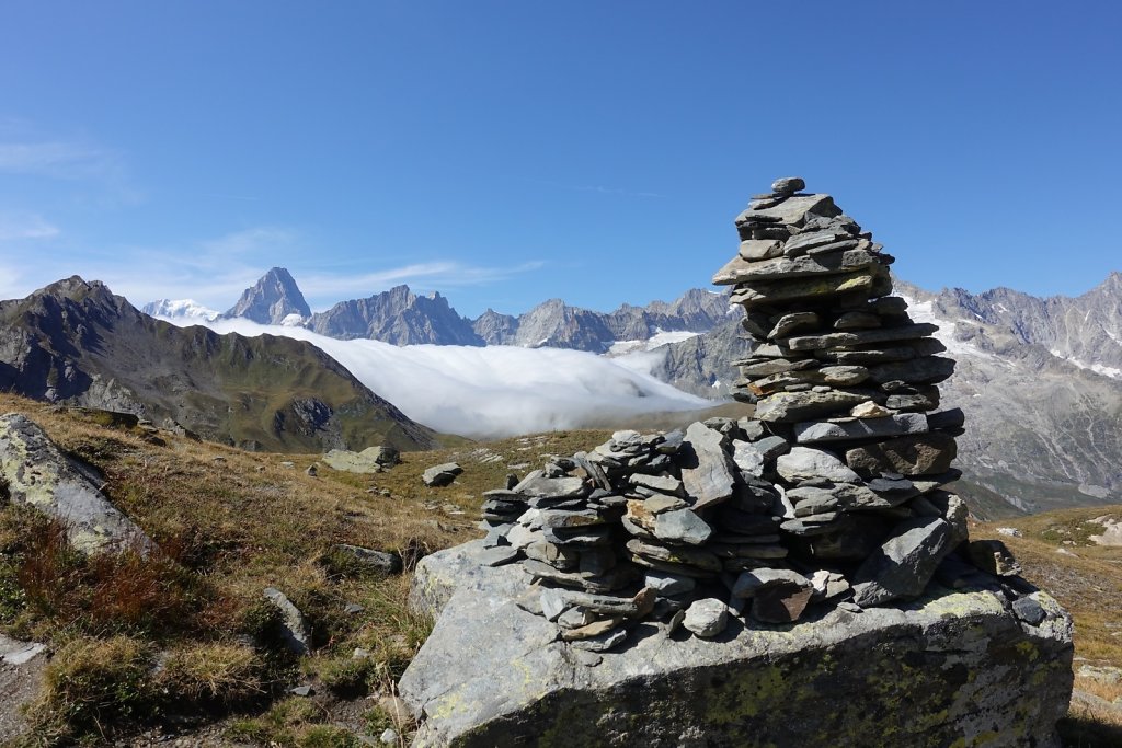 St-Bernard, Col des Chevaux, Bastillon, Lac de Fenêtre, Fenêtre de Ferret (21.09.2019)