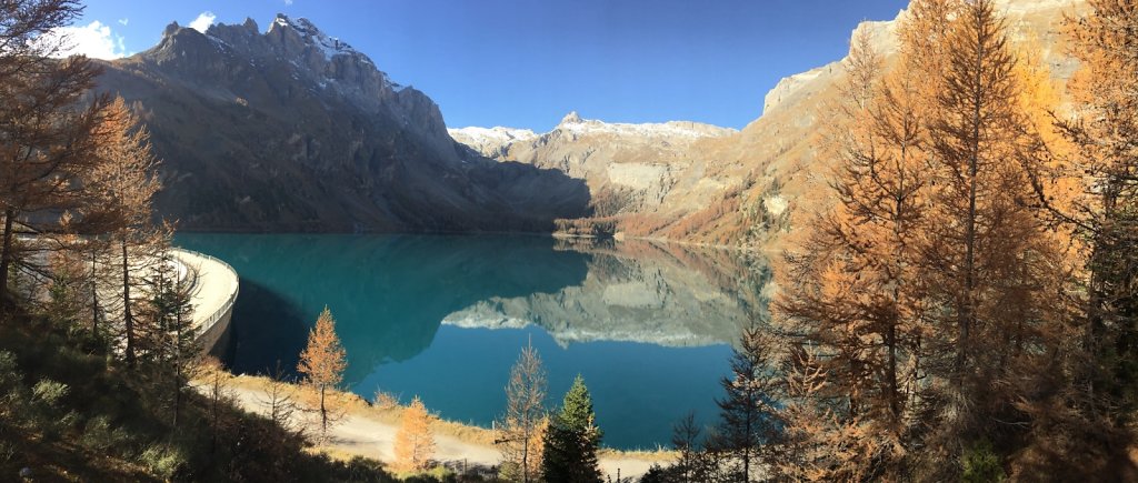 Bisse d'Ayent (Samarin), Barrage de Tseuzier (09.11.2020)