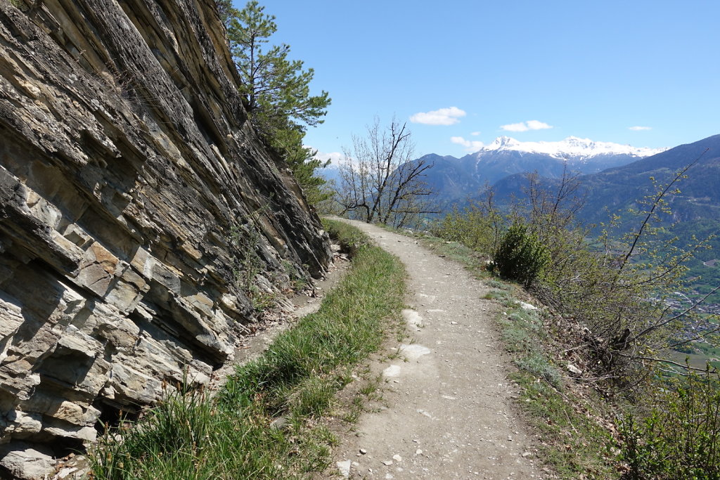 Les Planisses, Bisse du Sillonin, Icogne, Lens, Christ-Roi, Grand Bisse de Lens, Chelin, Bisse du Sillonin (03.05.2021)