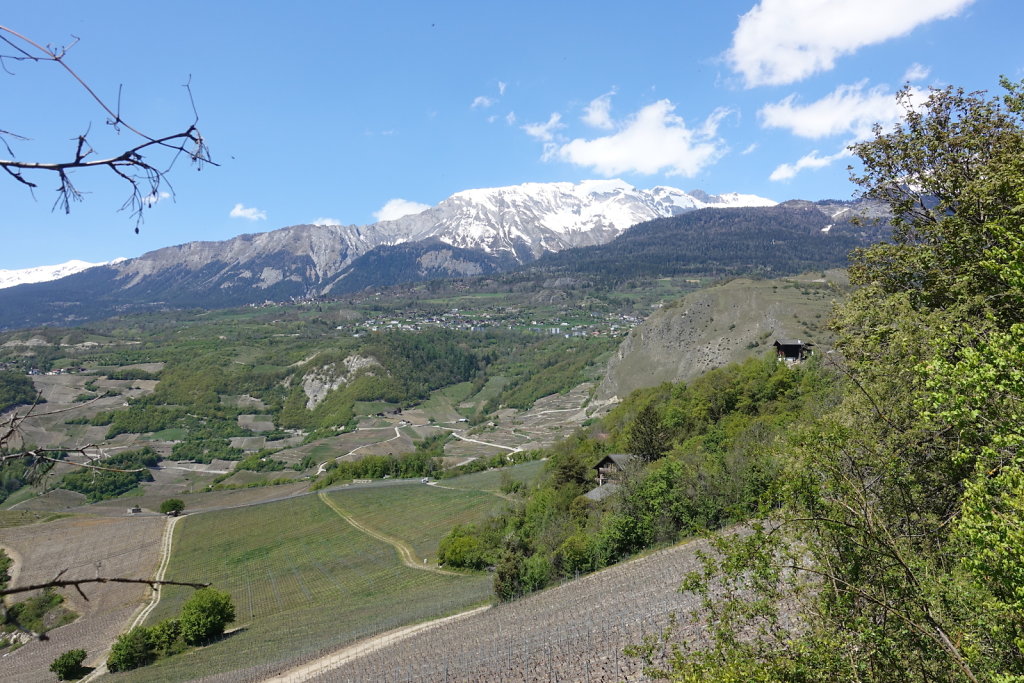 Les Planisses, Bisse du Sillonin, Icogne, Lens, Christ-Roi, Grand Bisse de Lens, Chelin, Bisse du Sillonin (03.05.2021)