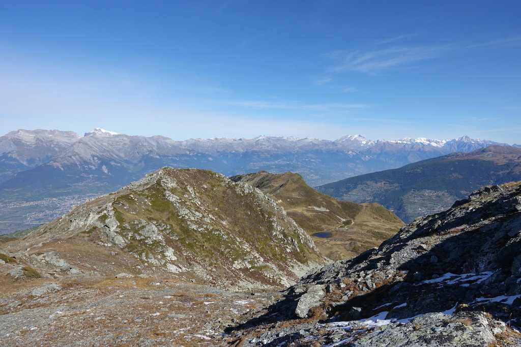 Chemin des crêtes, Thyon 2000, Mont Rouge, Mont Loéré, Crepon Blanc (11.10.2021)