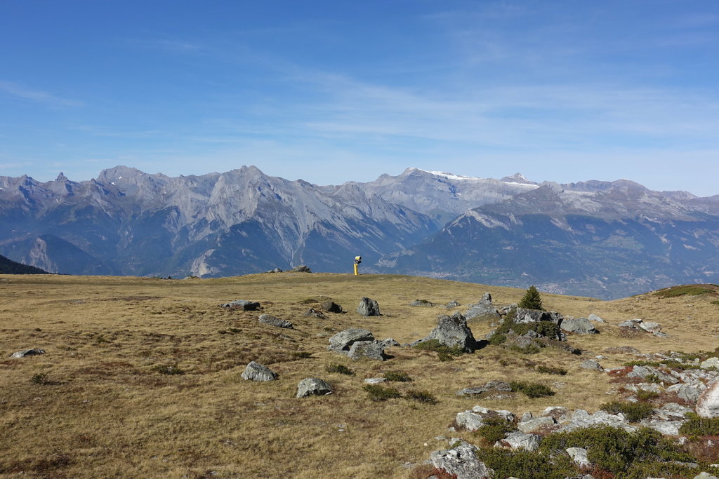 Chemin des crêtes, Thyon 2000, Mont Rouge, Mont Loéré, Crepon Blanc (11.10.2021)