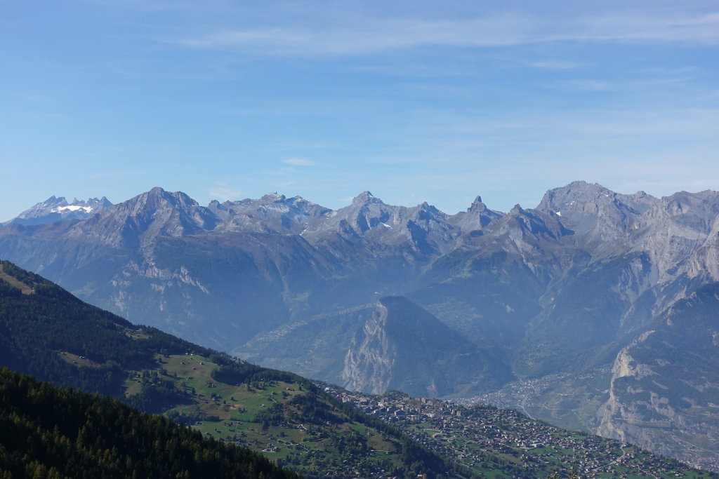 Chemin des crêtes, Thyon 2000, Mont Rouge, Mont Loéré, Crepon Blanc (11.10.2021)