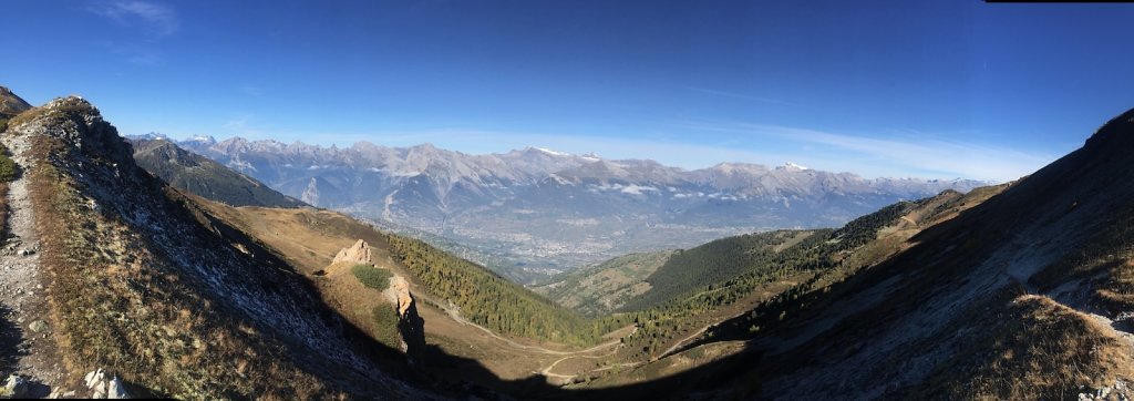 Chemin des crêtes, Thyon 2000, Mont Rouge, Mont Loéré, Crepon Blanc (11.10.2021)