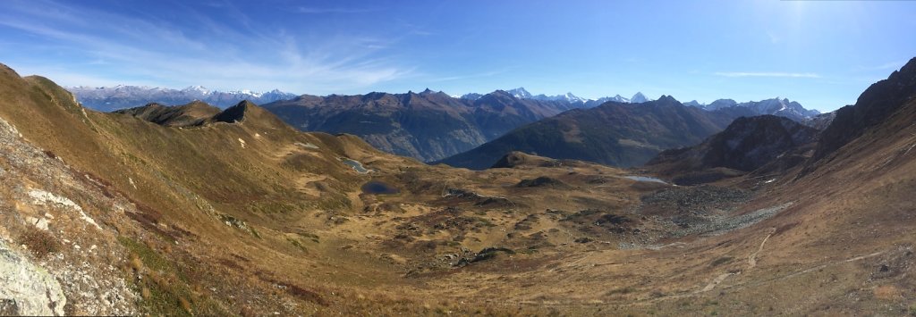 Chemin des crêtes, Thyon 2000, Mont Rouge, Mont Loéré, Crepon Blanc (11.10.2021)