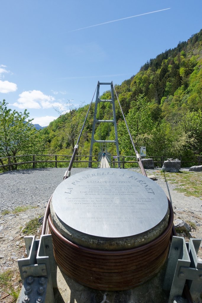 Saillon, Passerelle à Farinet (25.04.2024)